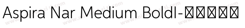 Aspira Nar Medium BoldI字体转换